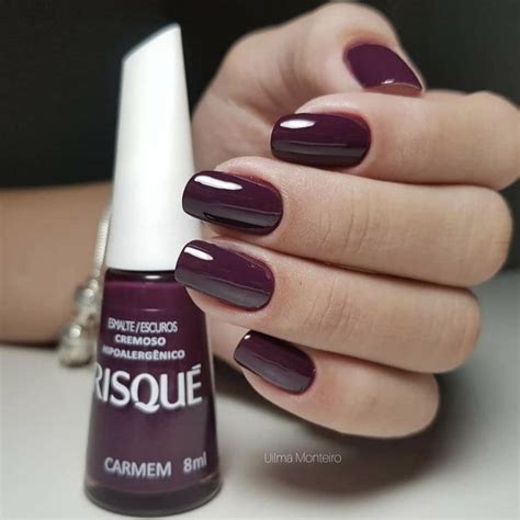 Pin De Milla Oliveira 2018 Em Esmalte Roxo Unhas Fortes Esmalte De