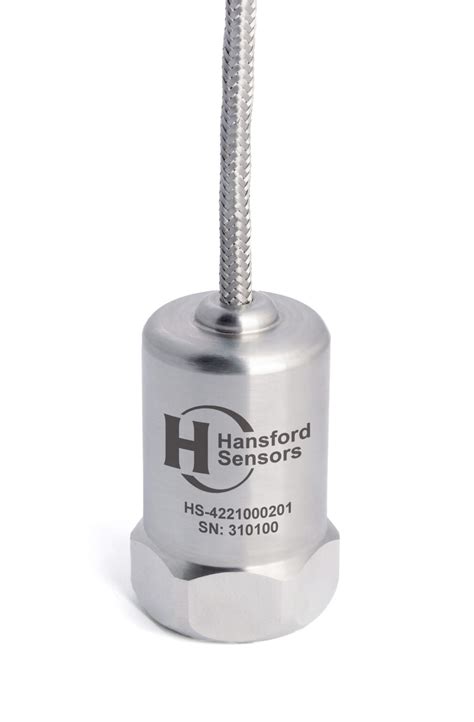 HS 422 Top Exit Integral Braided Cable Accelerometer Hansford Sensors