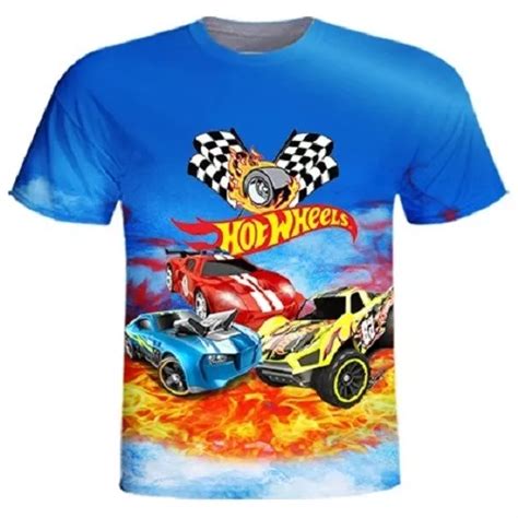 Camiseta Masculina Infantil Hot Carros MercadoLivre