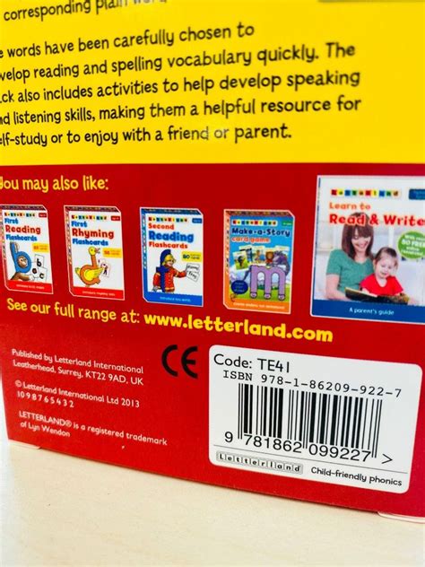 Letterland Word Cards Mini Vocabulary Cards 興趣及遊戲 書本 And 文具 小朋友書