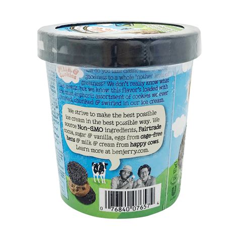 Ben Jerrys Milk Cookies Ice Cream Oz Wholefoods Market In