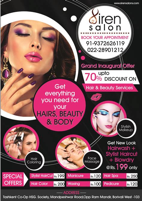 Siren Salon - Mumbai Grand Offer Hair Skin Beauty Services best salon ...