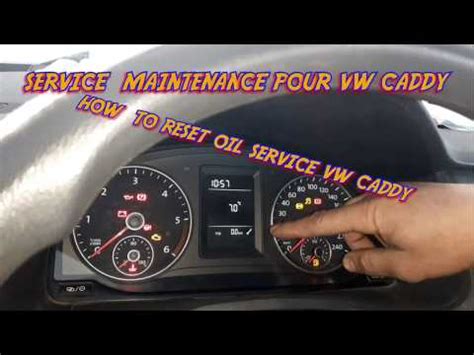 How Do You Reset The Service Light On The Volkswagen Caddy