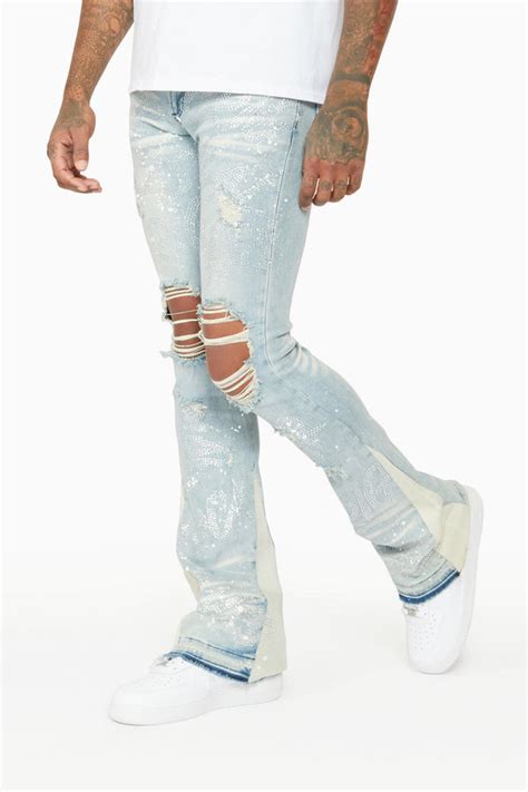 Men S Stacked Flare Jeans Page 2 Rockstar Original