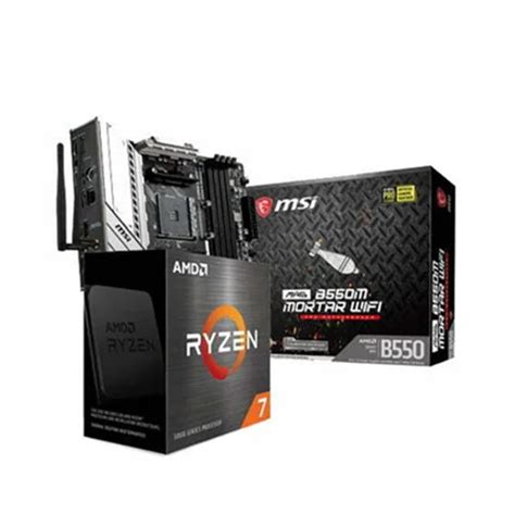 Amd Ryzen 7 5800x Processor And Msi Mag B550m Mortar Motherboard Combo