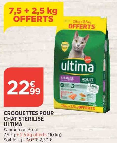 Promo Croquettes Pour Chat Stérilisé Ultima chez Bi1 iCatalogue fr