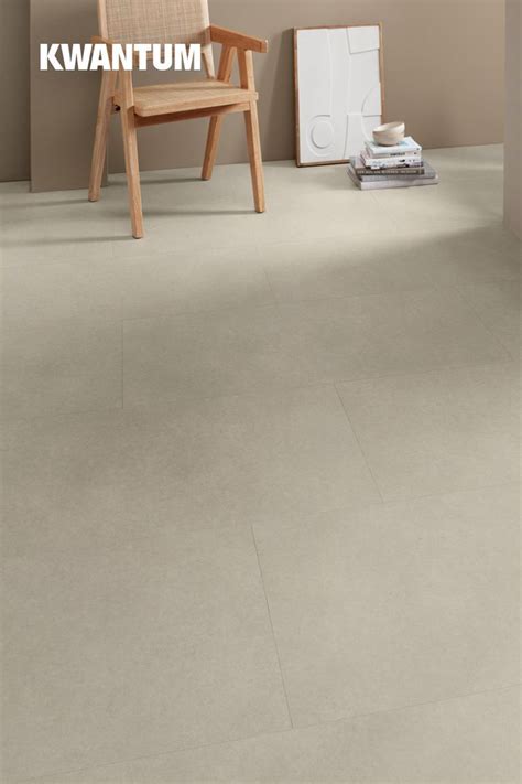 Pvc Click Rigid Tegel Greighton Beige Kwantum Interieur Vloeren