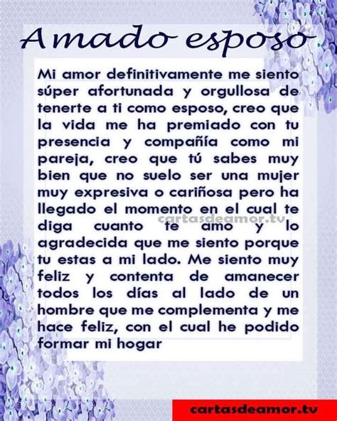 Cartas Para Un Esposo 8 Cartas Con Palabras Sentimentales