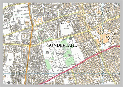 Sunderland Street Map– I Love Maps