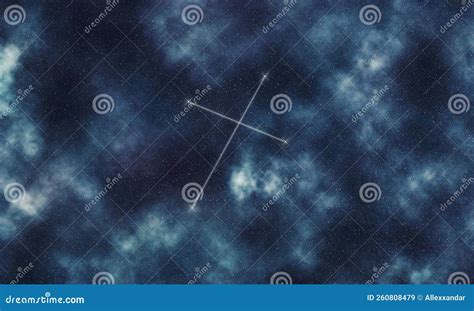 Crux Star Constellation, Night Sky Crucis Stock Image - Image of crux ...