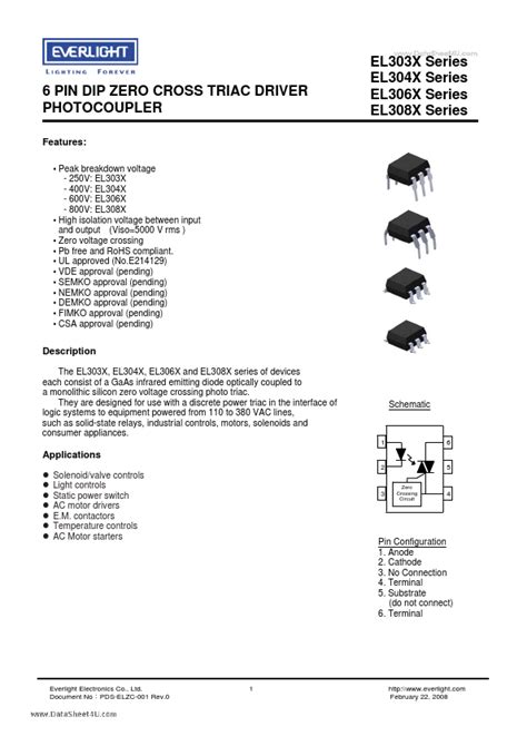 EL3081 DataSheet Everlight Electronics