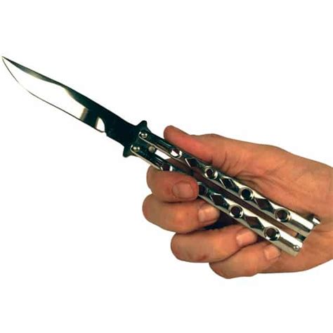 Butterfly Knife (Chrome) | Wolf Personal Safety