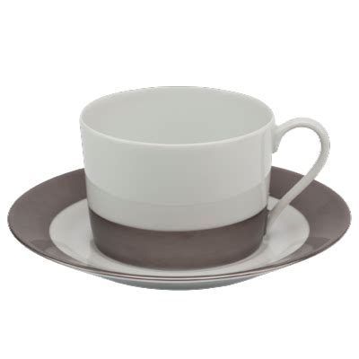 Danielle platine mat Tasse et soucoupe thé 0 20 litre