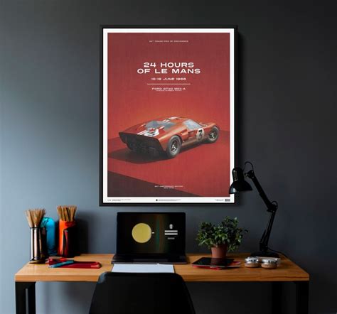 Ford GT40 MKI MK1 24H LE MANS Canvas Wall Decor Wall Art Decor