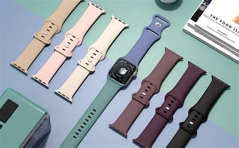 Jiamus St Ck Silikon Armb Nder Kompatibel Mit Apple Watch Armband