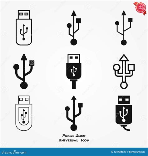 Icono Del Usb Ejemplo Plano Del Vector De La Muestra Del Usb