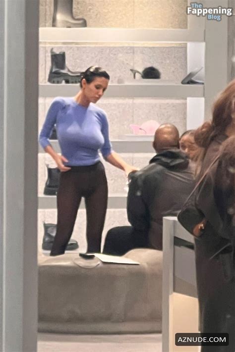 Bianca Censori Sexy Seen Flaunting Her Nude Body In Paris Fashion Week Event AZNude