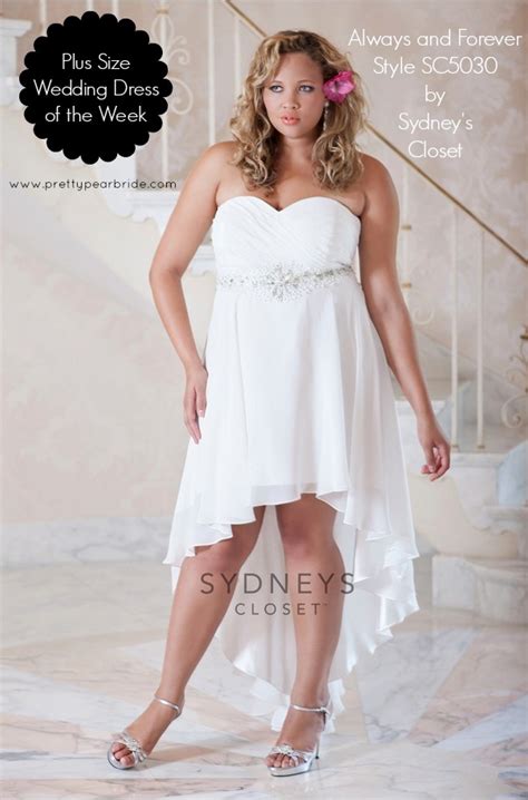 {plus Size Wedding Dress Of The Week} Chiffon High Low Dress By Sydney