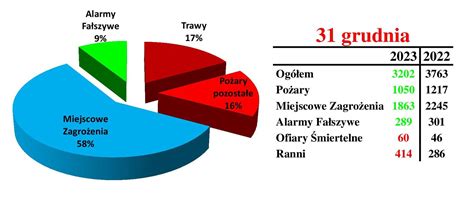 Statystyki Za Rok Komenda Powiatowa Pa Stwowej Stra Y Po Arnej W