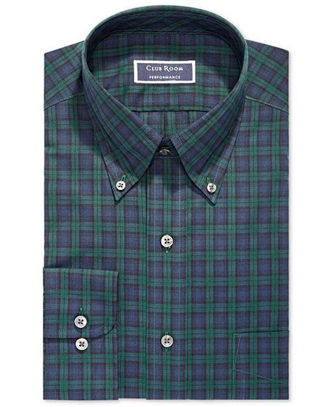 Club Room Assorted Men’s Classic/Regular Fit Button Down Collar Dress Shirts, Created for Macy’s ...