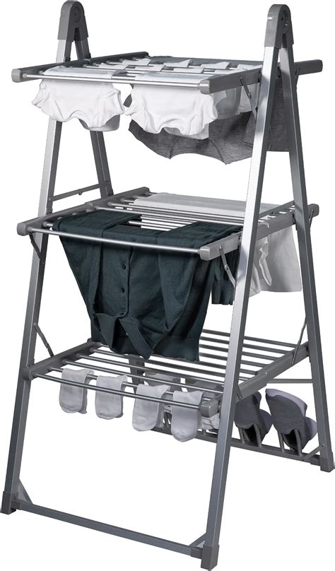 Abode Heated Electric Clothes Dryer 3 Tier Adjustable Clothes Airer