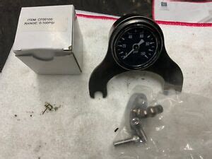 Norton Oil Pressure Gauge Center Handlebar Mount Stainless Steel