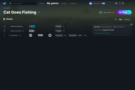 Cat Goes Fishing Cheats Trainers For PC WeMod