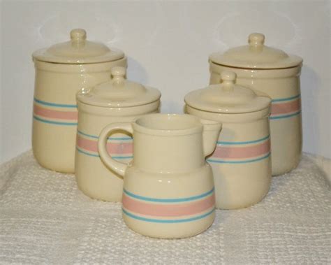 Vintage Mccoy Pottery 5 Piece Canister Set 264