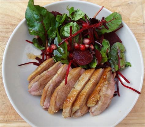 Duck With Pomegranate Molasses Slaw And More