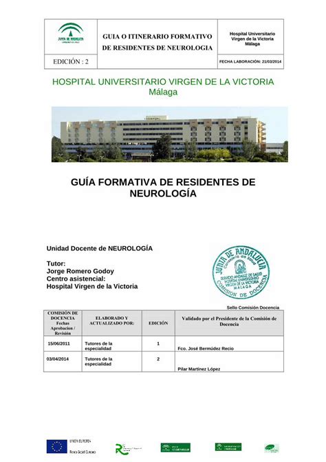 PDF GUÍA FORMATIVA DE RESIDENTES DE NEUROLOGÍA Organización