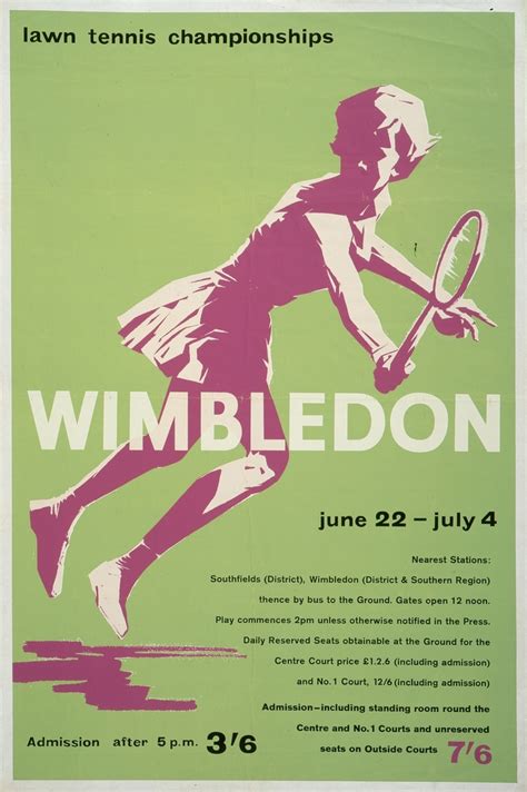 Ace Wimbledon Posters From Through To Londonist