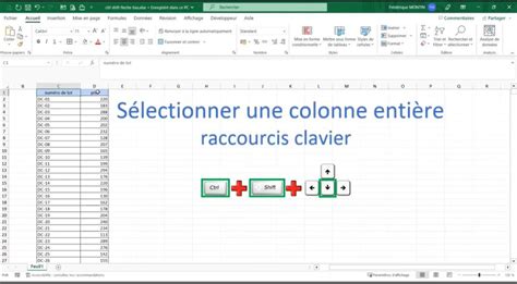 Comment sélectionner une colonne entière sur Excel Formation Excel L