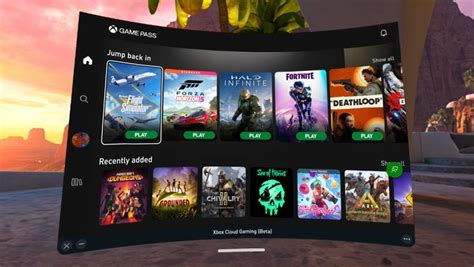 Réalité Virtuelle Le Xbox Game Pass Est Disponible Sur Meta Quest Via