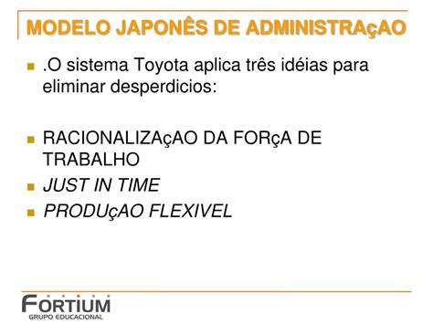 PPT MODELO JAPONÊS DE ADMINISTRAçAO PowerPoint Presentation free