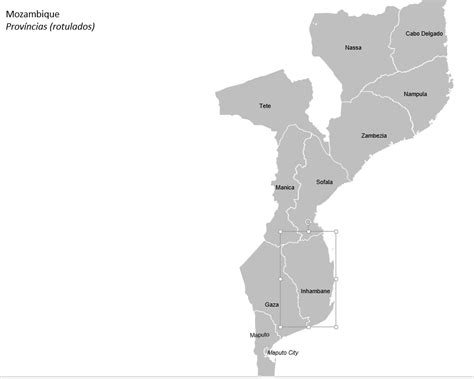 Mapa De Distritos Mocambique