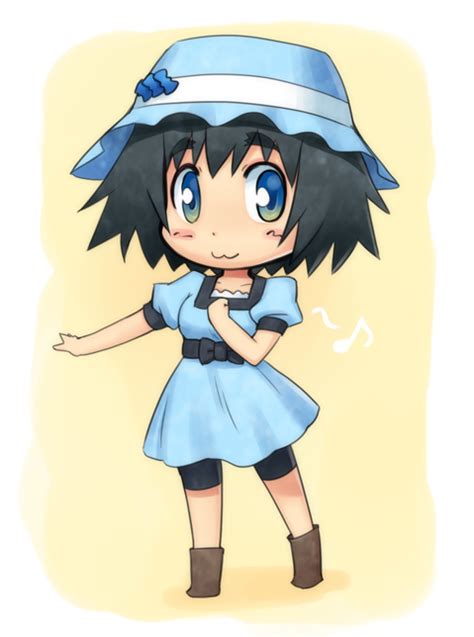 Safebooru 1girl 3 Bad Id Bike Shorts Black Hair Blue Eyes Blush