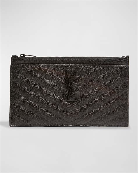 Saint Laurent Ysl Quilted Bifold Compact Wallet Neiman Marcus