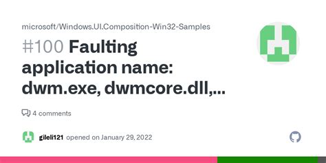 Faulting Application Name Dwm Exe Dwmcore Dll Fault Offset