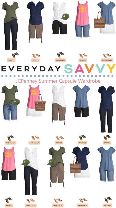 Jcpenney Summer Outfits Mini Capsule Everyday Savvy