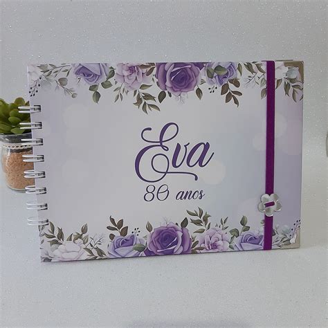 Caderno de Recados Aniversário Floral Elo7 Produtos Especiais