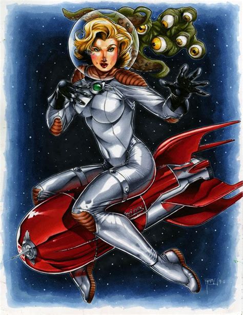 50s Sci Fi Pinup Girl By Richard Cox Our Artists Richard Cox