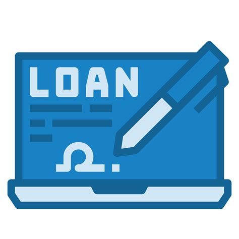 Digital Loan Icon Business Vector Illustration 8611062 Vector Art At