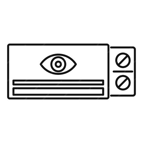 Premium Vector Eye Care Pill Icon Outline Eye Care Pill Vector Icon