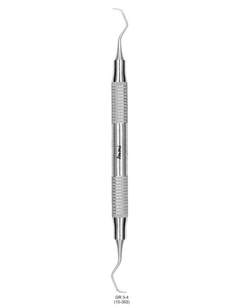 Stainless Steel Gracey Curette Standard With French Tip GR 3 4