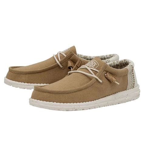 Hey Dude Men S Wally Break Stitch Ocra Shoes Runnwalk