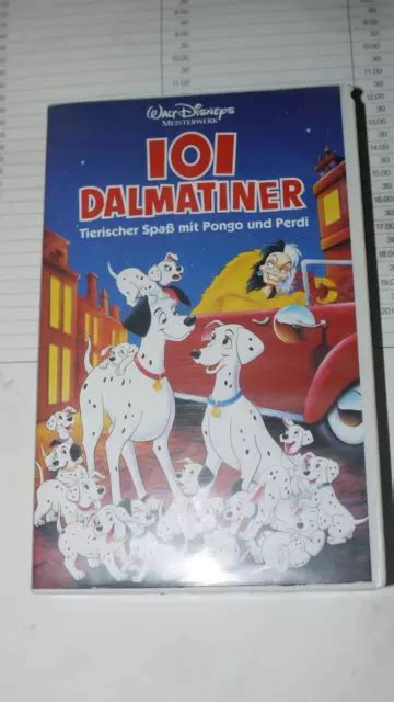 WALT DISNEY MEISTERWERKE 101 Dalmatiner VHS VIDEO Kassette 0 86