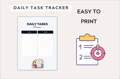 Daily Task Tracker Graphic by Realtor Templates · Creative Fabrica