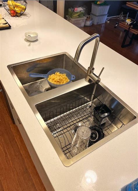 Jack 820x500 Double Bowl Tap Landing Sink Buildmat