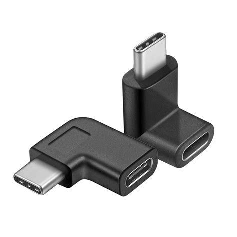 Buy Usb C 90 Degree Adapterguamar Type C Male To Female Extension Adapterright And Left And