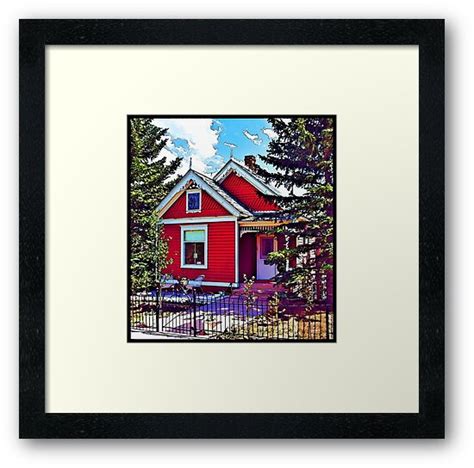 "Little Red House" Framed Prints by tvlgoddess | Redbubble